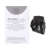 Genuine Black Obsidian Healing Rough Crystal
