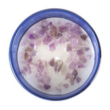 The Moon Amethyst Crystal Chip Candle