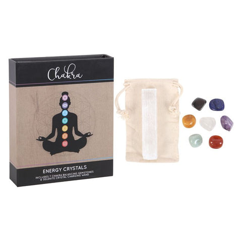 Chakra Energy Natural Gemstone Crystal Gift Set