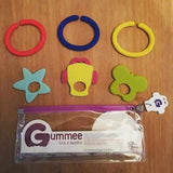 Gummee Link and Teethe set - Silicone teething links with shapes, teething solutions for your baby Gummee