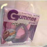 Pink Girls Gummee Glove Silicone Heart BABY Teething Ring Mitten Toy Gift UK Gummee