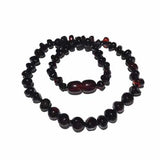 Adult Blackforest Polished Dark Cherry Baltic Amber Necklace Love Amber X