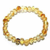 Adult Goldirocks Lemon Baltic Amber Stretch Bracelet Love Amber X