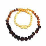 Adult Ombre Raw Rainbow Baltic Amber Necklace Love Amber X