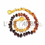 Adult Rainbow Bright Mixed Baltic Amber Necklace Love Amber X