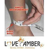 Custom Order >> Child Anklet Bracelet Love Amber x Jewellery Commission Love Amber x Baltic Amber, Gemstone and Teething Jewellery.