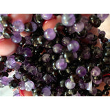 Child Blackberry Amethyst and Dark Cherry Baltic Amber Anklet Bracelet Love Amber X