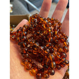 Child Brandy Snap Cognac Baltic Amber Anklet Bracelet Love Amber X