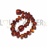 Child Brandy Snap Cognac Baltic Amber Anklet Bracelet Love Amber X