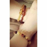 Child Brandy Snap Cognac Baltic Amber Anklet Bracelet Love Amber X