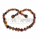 Child Enchanted Raw Green Baltic Amber Necklace Love Amber X