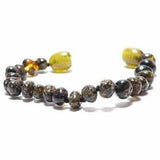 Child Evergreen Polished Green Baltic Amber Anklet Bracelet Love Amber X