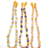Child Purple Rain Raw Honey Amethyst Gemstone Baltic Amber Necklace Love Amber X