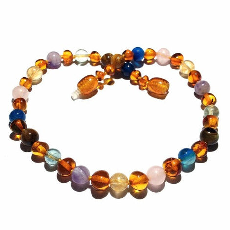 Child Solace Amber Gemstone Anxiety Stress Necklace Love Amber X