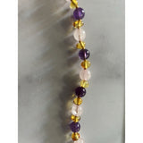 Child Tara Amethyst Purple Rose Quartz Gemstones Baltic Amber Anklet Bracelet Love Amber X