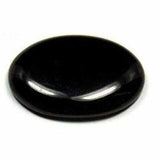 Flat Smooth Black Obsidian 1 Tumblestone Piece 1 - 2 inch Stones Love Amber X