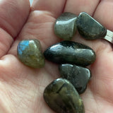 Labradorite Tumblestone Gemstone 1 Piece | Calm Anxiety & Stress Love Amber X
