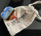 7 Chakra Heart Shape Stone Thumb Worry Stone. Anxiety Healing Crystals Gemstones Love Amber X Ltd