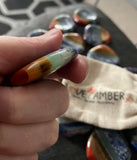 7 Chakra Heart Shape Stone Thumb Worry Stone. Anxiety Healing Crystals Gemstones Love Amber X Ltd