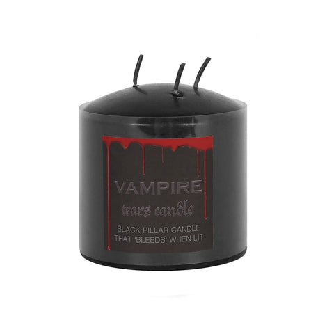 7.5cm Black Red Vampire Tears Pillar Candle Something D