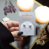 Howlite Semi Precious Crystal Earrings -  Stress & Negativity