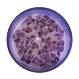 Third Eye Chakra Lavender Amethyst Crystal Chip Purple Candle