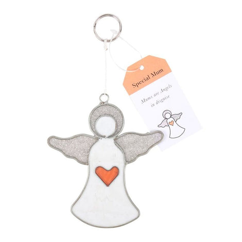 Special Mum Angel Suncatcher - 'Mums are angels in disguise'.