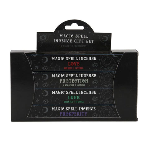 Magic Spell Incense Gift Set - Love, Protection, Prosperity and Luck