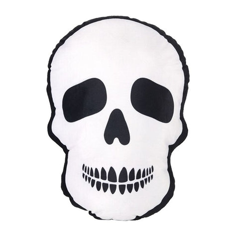 Skull Shaped Black White Cushion