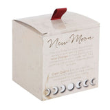 New Moon Wild Orange Manifestation Candle with Clear Quartz Crystal Chips