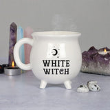 White Witch Cauldron Shiny Novelty Mug