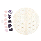 Flower of Life Crystal Grid Set - Attracting Love, Self-Love and Friendship
