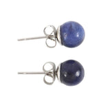 Sodalite Semi Precious Blue Crystal Earrings - Communication