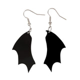 Bat Wing Black Earrings -  Goth Witchy Jewellery