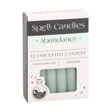 Pack of 12 Mint Green Abundance Magic Spell Candles