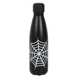 Black White Spiderweb Metal Water Bottle 500ml