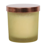 New Moon Wild Orange Manifestation Candle with Clear Quartz Crystal Chips
