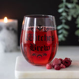 Unusual Witches Brew Gothic Stemless Wine Glass