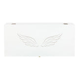 White Angel Wing Wooden Memory Box