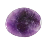 Stay Calm Purple Amethyst Crystal Palm Stone - Peace