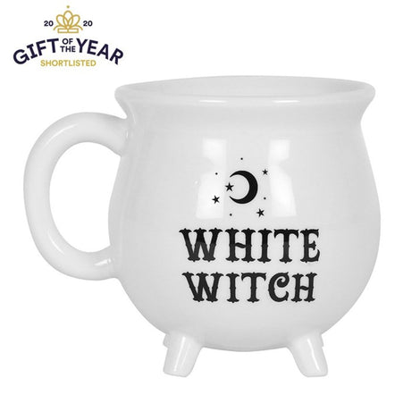 White Witch Cauldron Shiny Novelty Mug