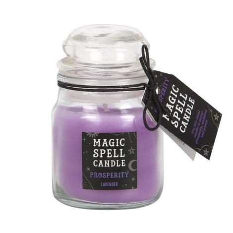 Lavender 'Prosperity' Magic Spell Candle Jar