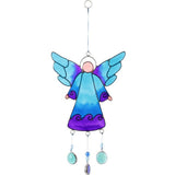 27cm Blue Guardian Angel Suncatcher