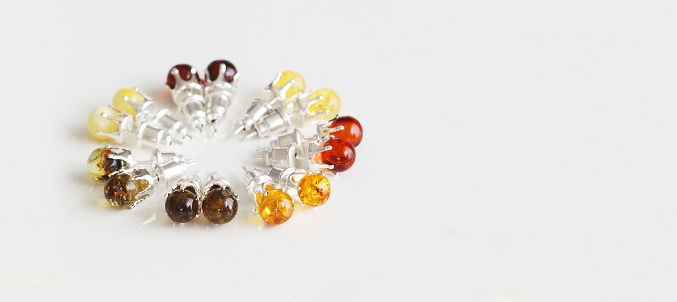 Baltic Amber Silver Earrings