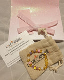 Child Amelie Pink Purple Agate Honey Baltic Amber Anklet Bracelet
