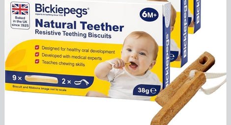 Bickiepegs Natural Baby Teething Biscuits 9 Pack