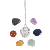 Chakra Natural Gemstone Crystal Cage Necklace Kit