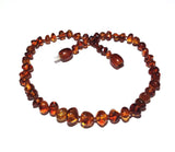 Child Brandy Snap Cognac Baltic Amber Necklace