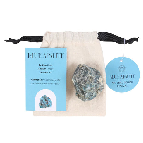 Blue Apatite Healing Rough Crystal - Promote Confidence & Intellect