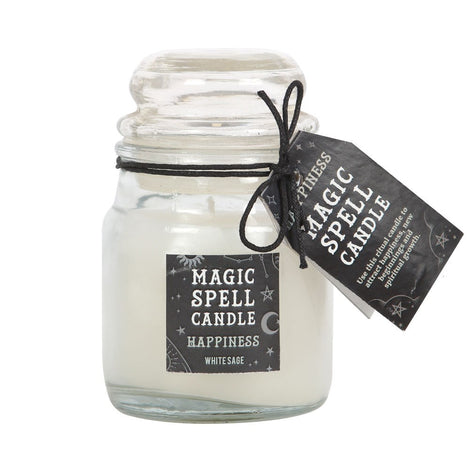 White Sage 'Happiness' Spell Candle Jar